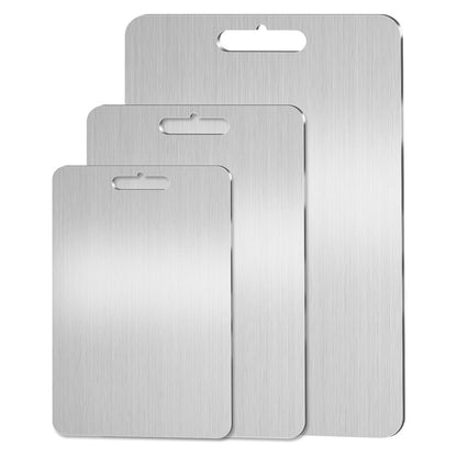 Cross-border Titanium Cutting Board Pure Titanium Household Medical Grade Cutting Board Anti-mildew Double-sided Cutting Board Titanium Cutting Board