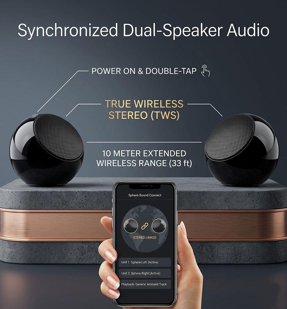 Mini Wireless Speaker Gold