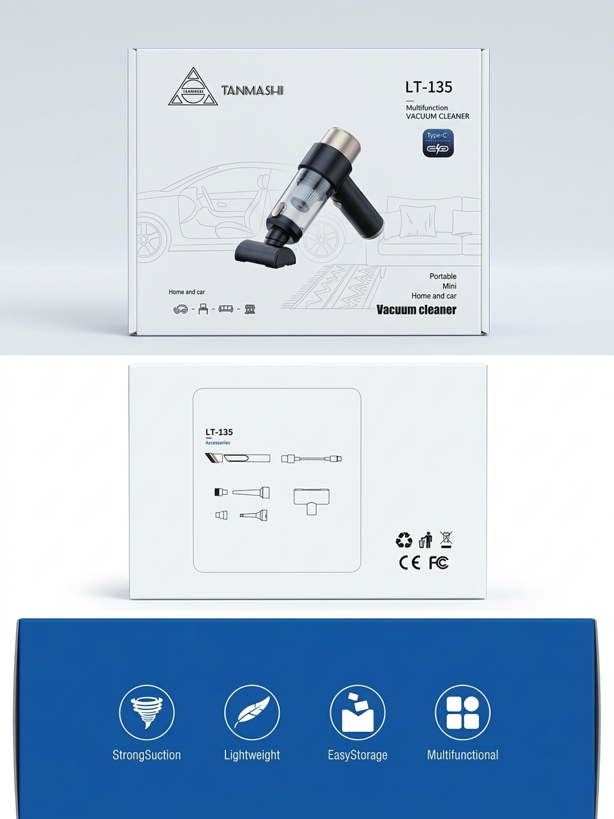 Car Vacuum Cleaner Cordless, Portable Handheld