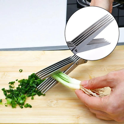 5 layer Multifunctional Stainless Steel Scissors